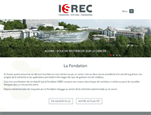 Tablet Screenshot of isrec.ch